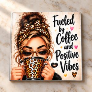 Fueled by Coffee and Positive Vibes Magnet