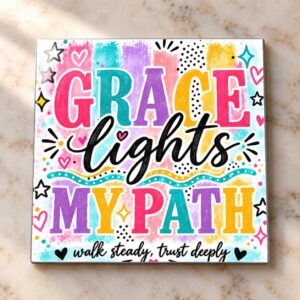 Grace Lights My Path Magnet