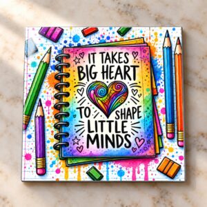It Takes a Big Heart to Shape Little Minds Magnet