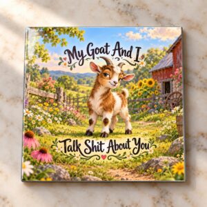 My Goat And I Talk Shit Magnet