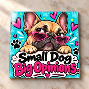 Small Dog. Big Opinions Magnet