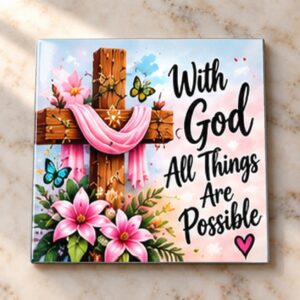 With God All Things Are Possible Magnet